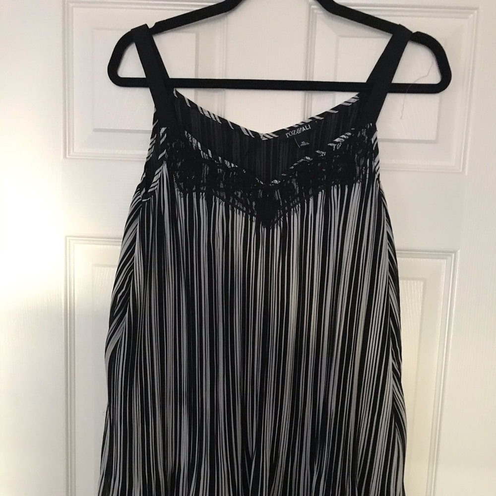 Tank Top with Lace Embellishments